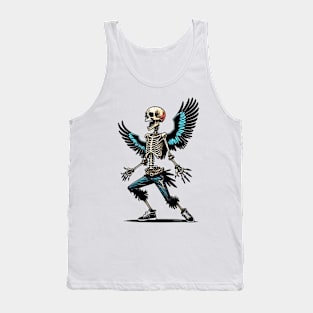 Winged Skull doing celebration Tank Top